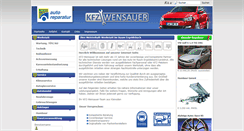 Desktop Screenshot of kfz-wensauer.de