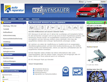 Tablet Screenshot of kfz-wensauer.de